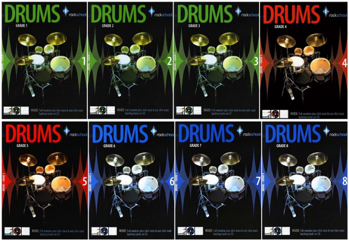 rockschool drums grade1-8 2006-2012 英皇摇滚学校架子鼓考级教程